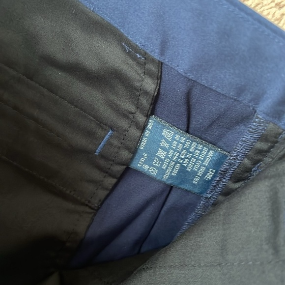 Ralph Lauren Navy Blue Wide/Straight Leg Trouser Chino Pants - Picture 6 of 8